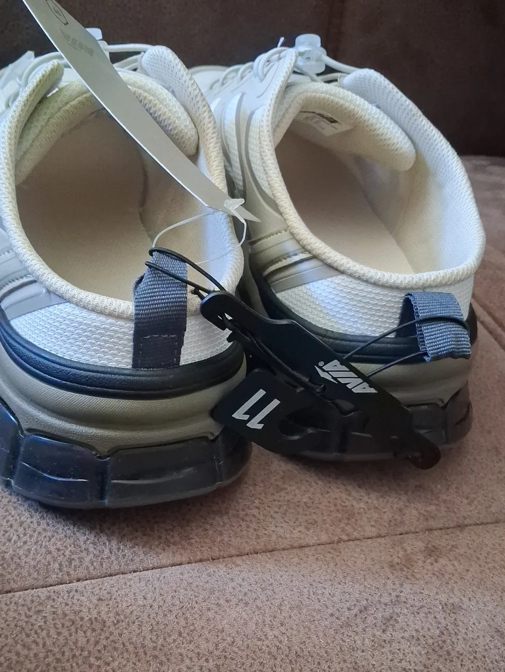 Avia Women's Neutral/Tan Athletic Mesh Backless Sneakers Size 11